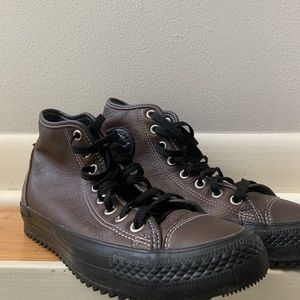 Unisex Leather High Top Converse
